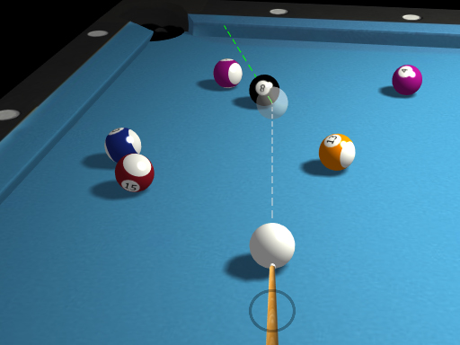 3D bilardo 8 top bilardo