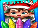 Noel Elfleri Boyama Oyunu